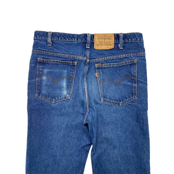 LEVIS Vintage Orange Tab Denim Blue Jeans 517 36 x 33 Mens #20517 0217 - Picture 5 of 11